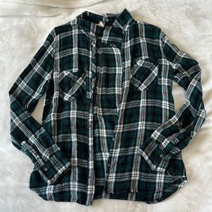 Forever 21 green flannel